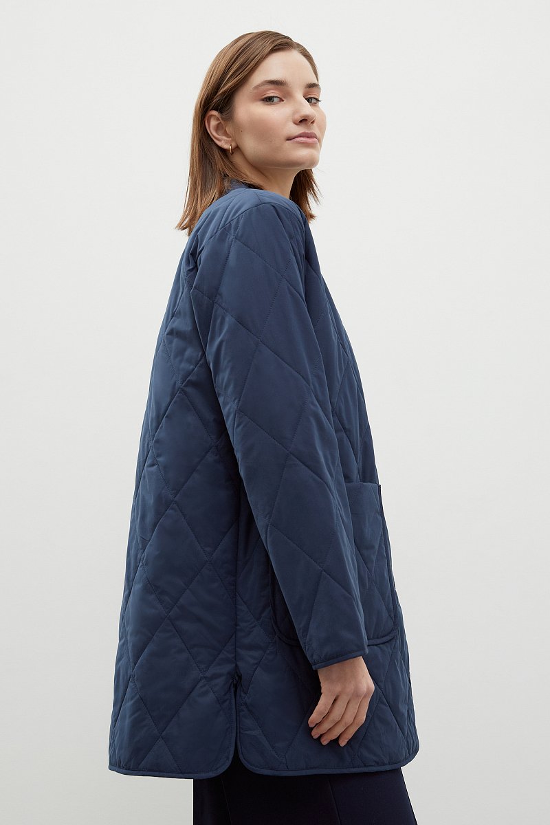 Утепленное стеганое пальто, Модель BAS-10089, Фото №4