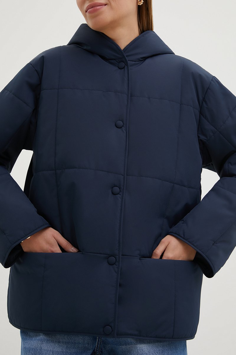 Стеганая куртка с капюшоном, Модель BAS-10090, Фото №3