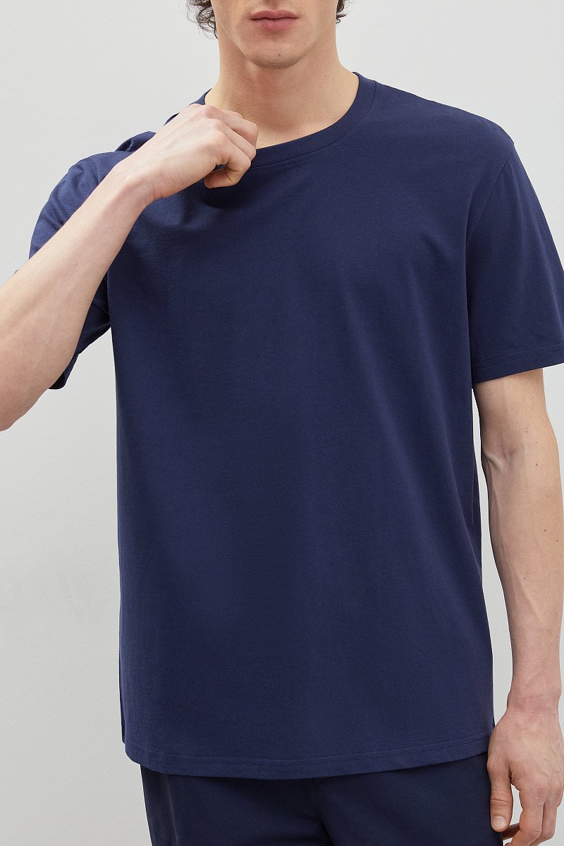 Базовая футболка из хлопка, Модель BAS-20008, Фото №3