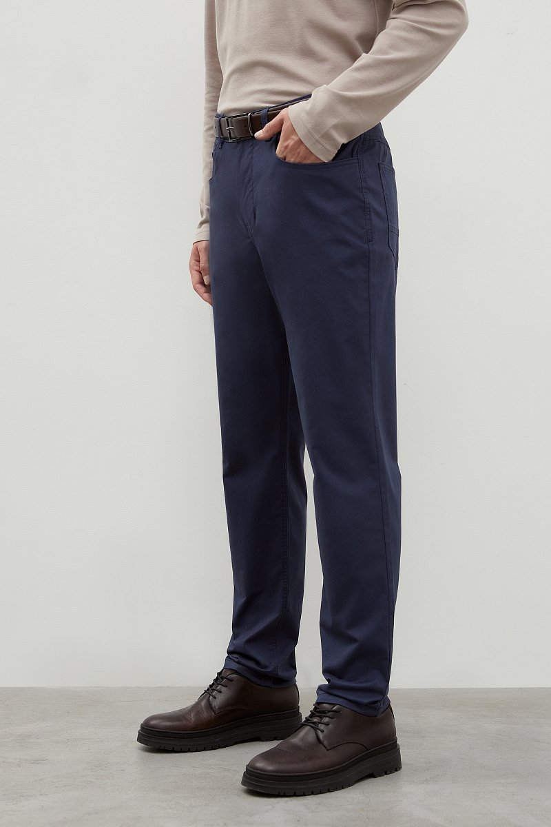 Прямые брюки из хлопка, Модель BAS-20065, Фото №3