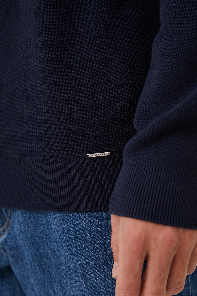 Базовый мужской свитер прямого силуэта, Модель BAS-20102, Фото №5