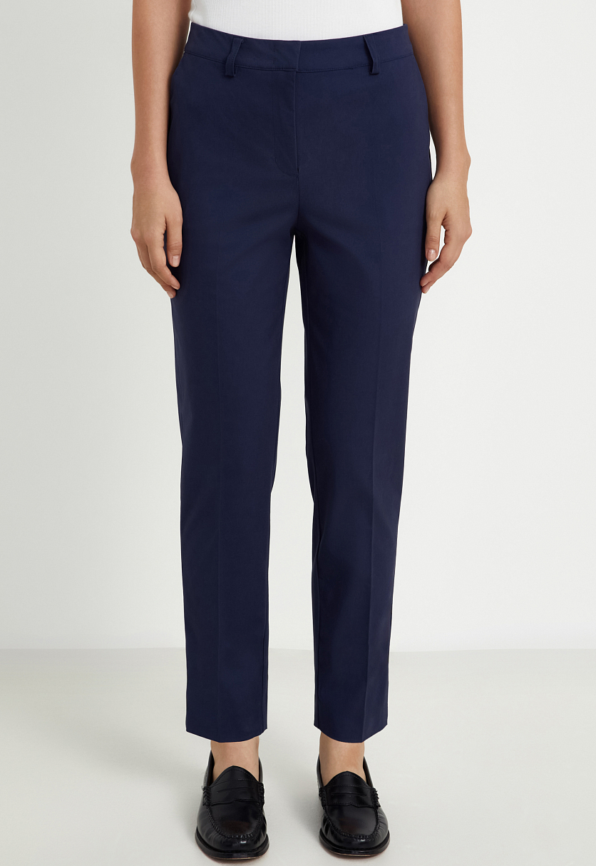 Брюки со стрелками из хлопка