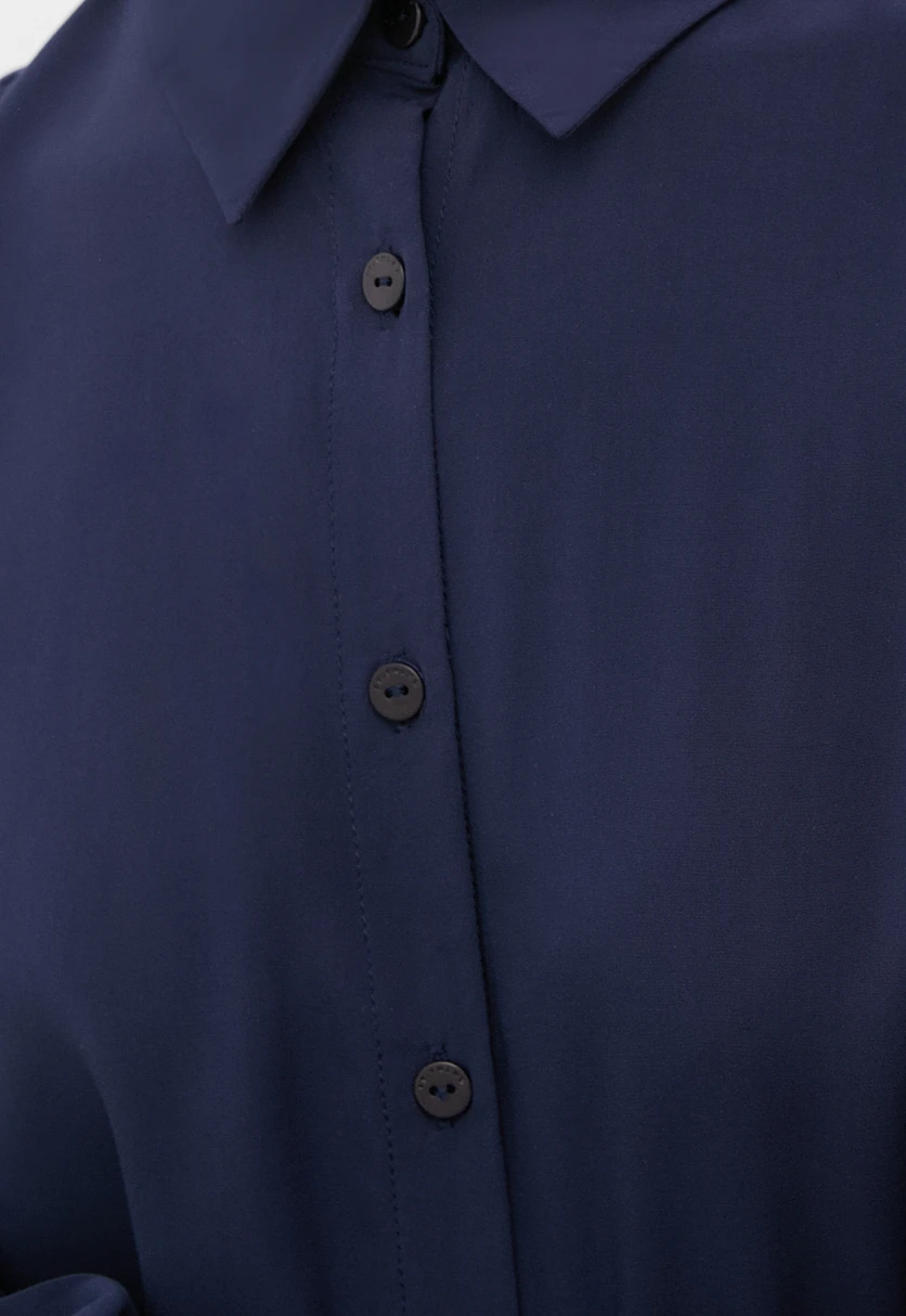 Блузка свободного кроя с отложным воротником, Модель BAS-10040, Фото №6