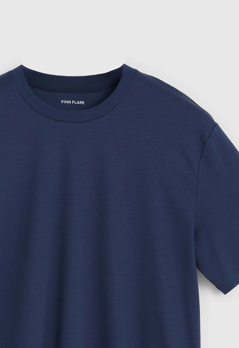 Футболка из хлопка прямого кроя, Модель BAS-200121, Фото №6