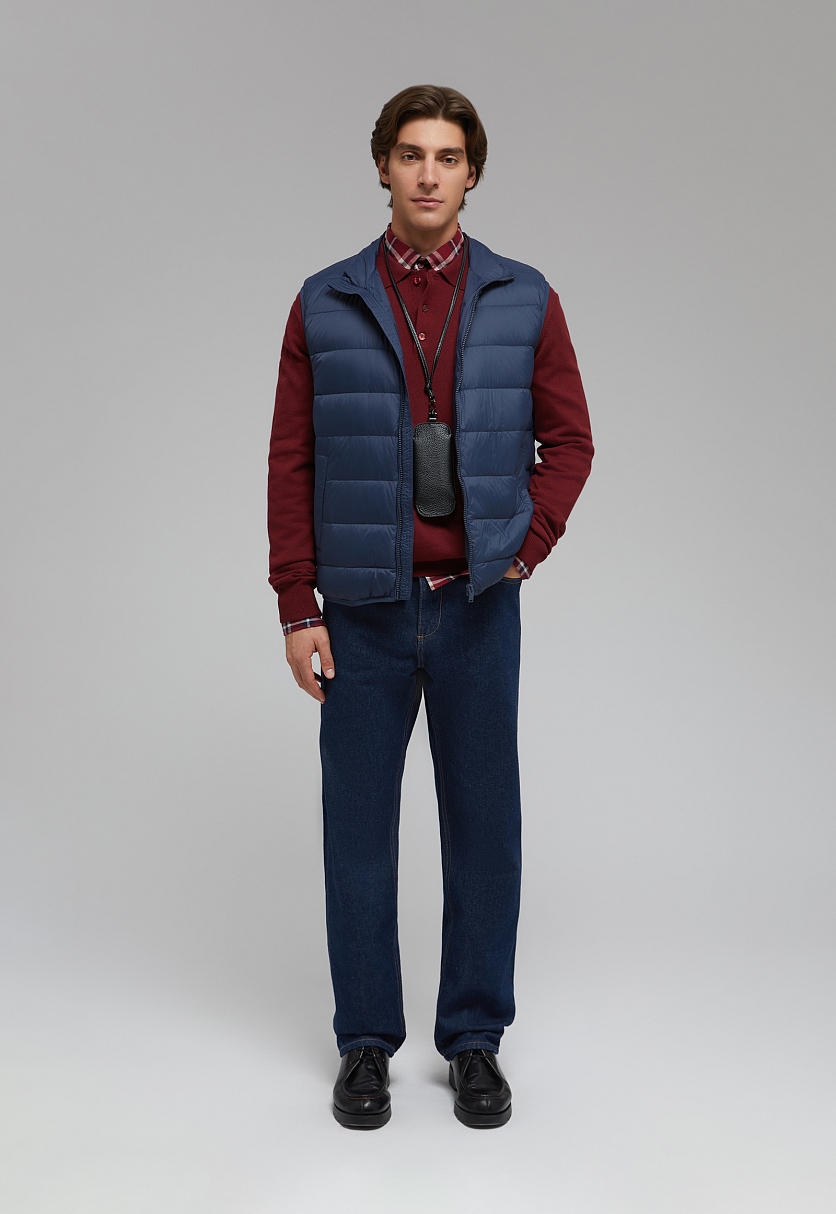 Стеганый пуховый жилет