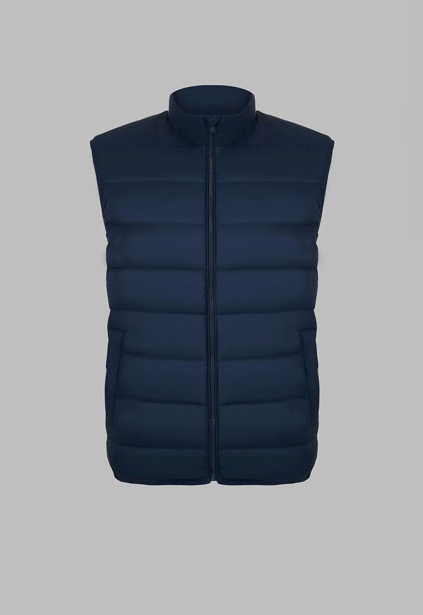 Стеганый пуховый жилет, Модель BAS-20053, Фото №2