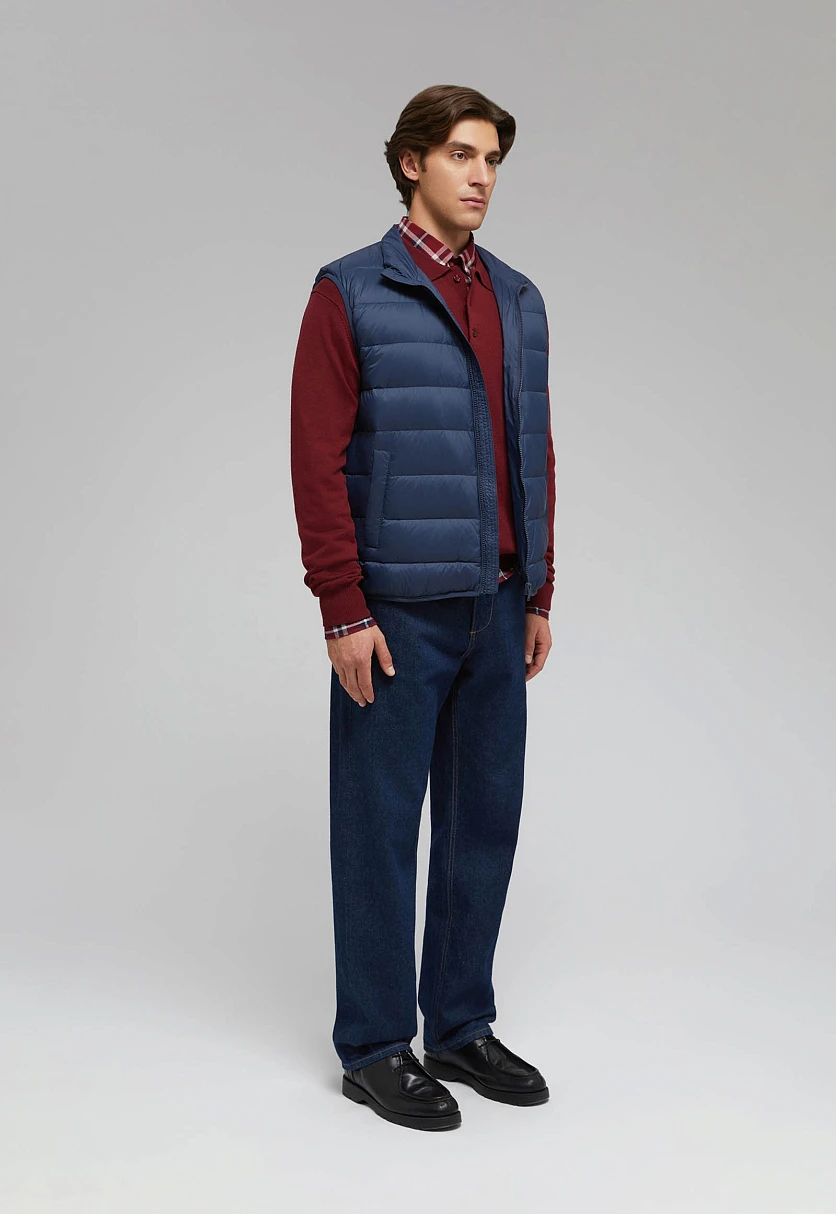 Стеганый пуховый жилет, Модель BAS-20053, Фото №3