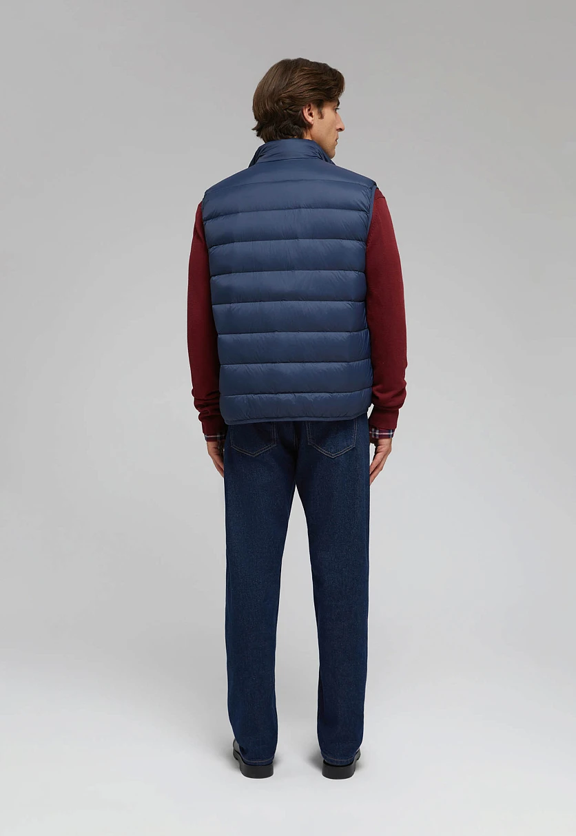 Стеганый пуховый жилет, Модель BAS-20053, Фото №4