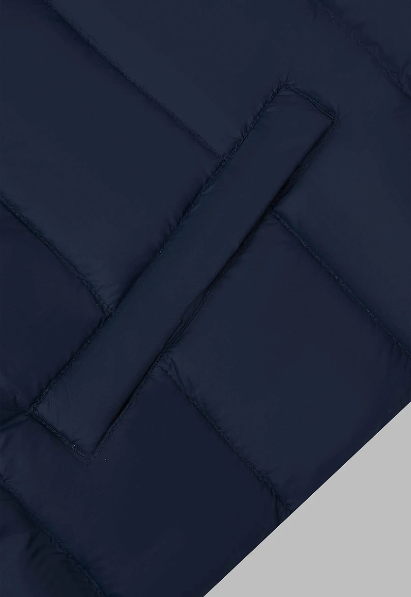 Стеганый пуховый жилет Темно-cиний BAS-20053Купить в интернет-магазине FINN FLARE, предосмотр фото №7 Стеганый пуховый жилет, Модель BAS-20053, Фото №7