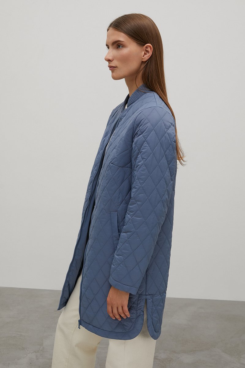 Стеганое утепленное пальто, Модель BAS-10077, Фото №4
