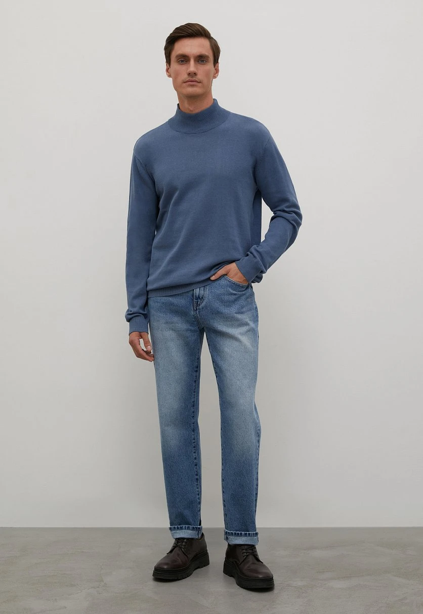 Джемпер прямого силуэта из хлопка, Модель BAS-20107, Фото №2