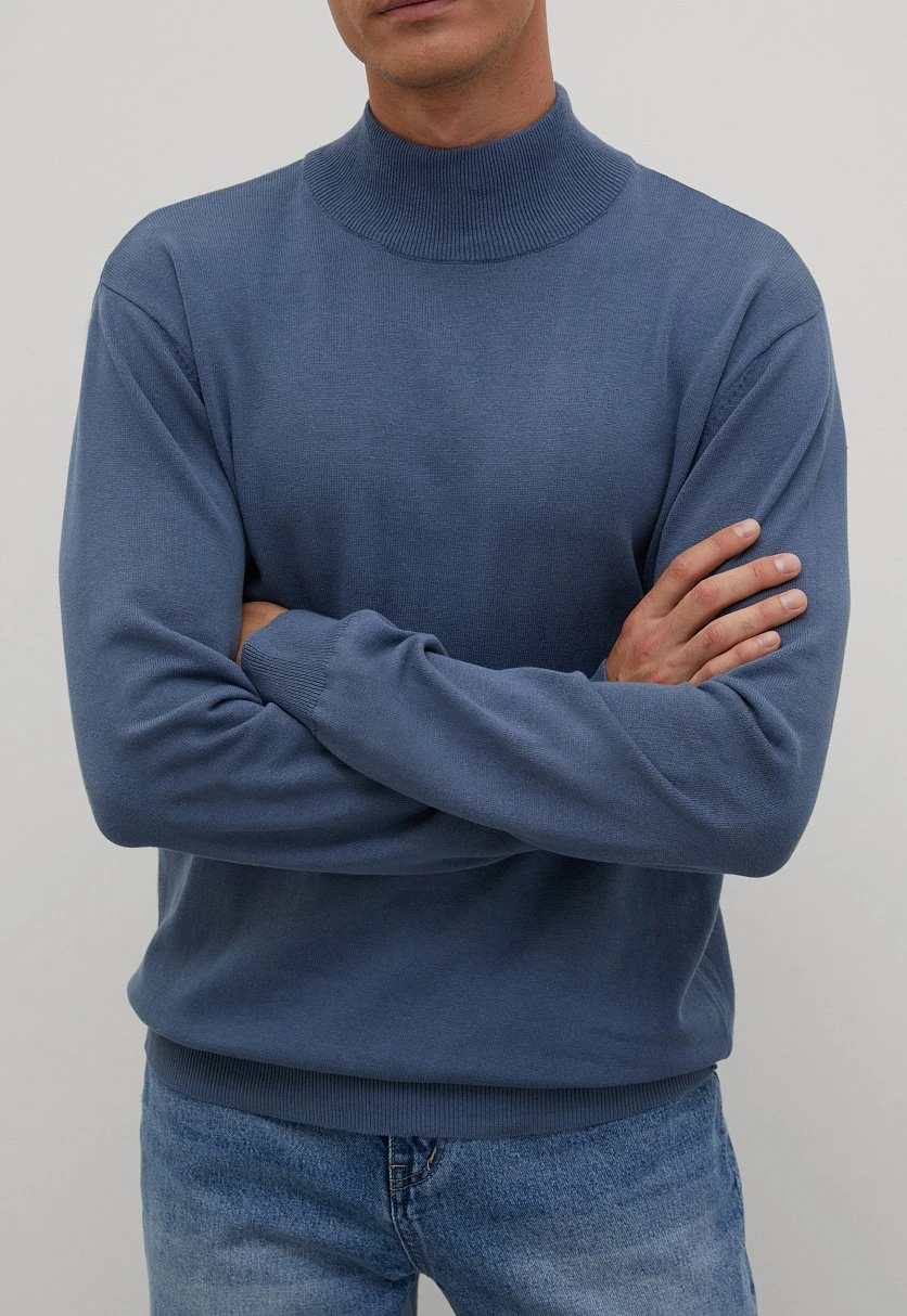 Джемпер прямого силуэта из хлопка, Модель BAS-20107, Фото №3