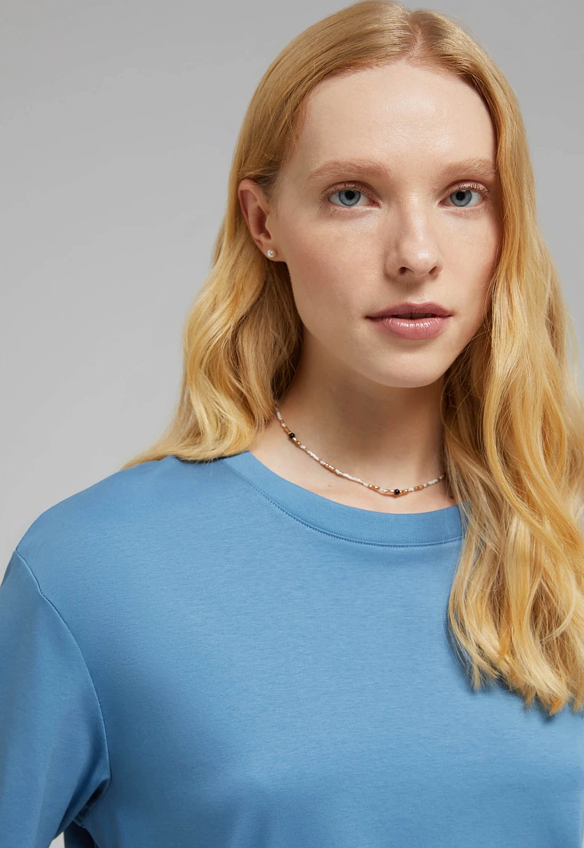 Футболка из мерсеризованного хлопка, Модель BAS-100161, Фото №5