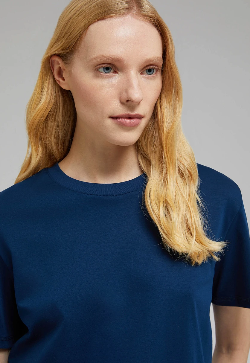 Футболка из мерсеризованного хлопка, Модель BAS-100161, Фото №5