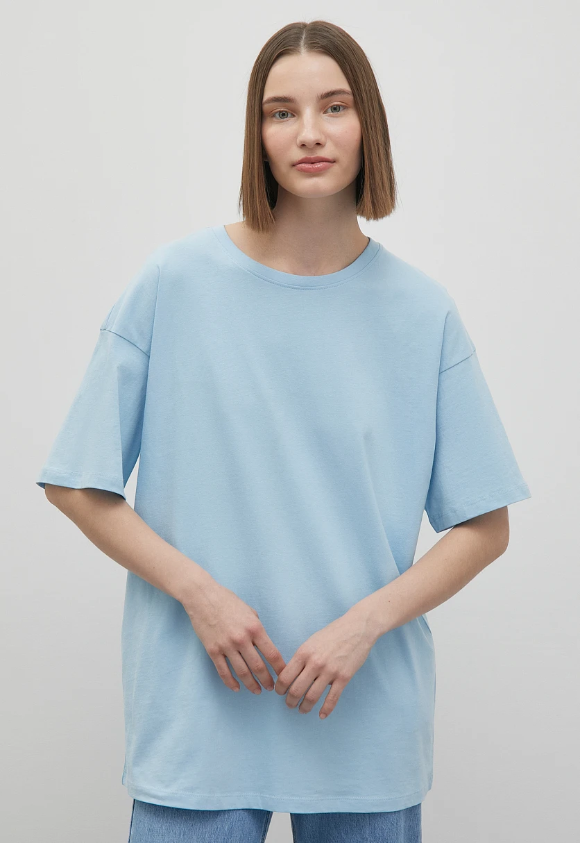 Футболка oversize силуэта, Модель BAS-100107, Фото №1