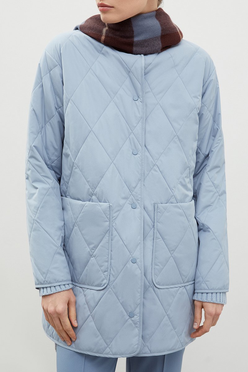 Утепленное стеганое пальто, Модель BAS-10089, Фото №3