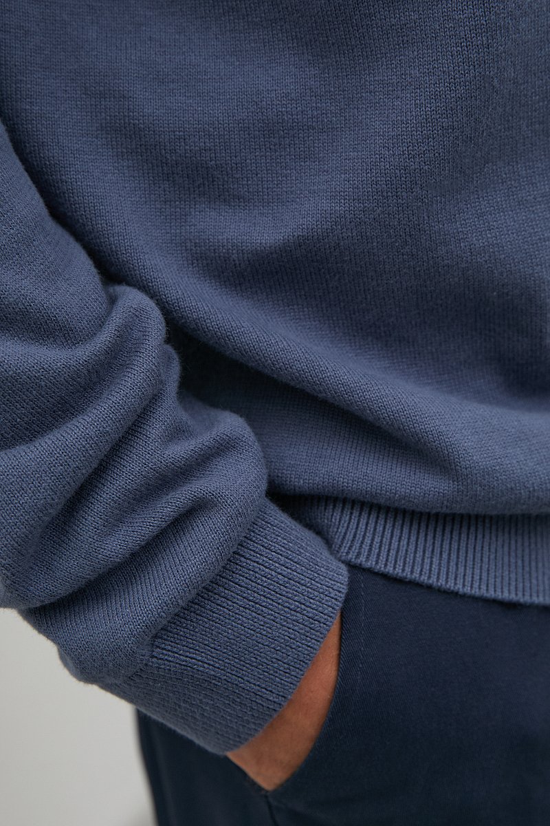 Базовый мужской пуловер прямого силуэта, Модель BAS-20101, Фото №6