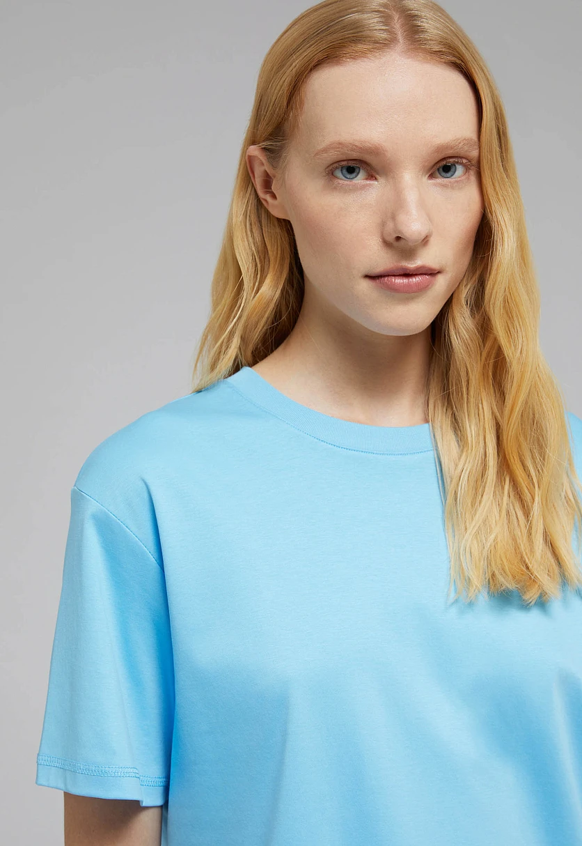 Футболка из мерсеризованного хлопка, Модель BAS-100161, Фото №5