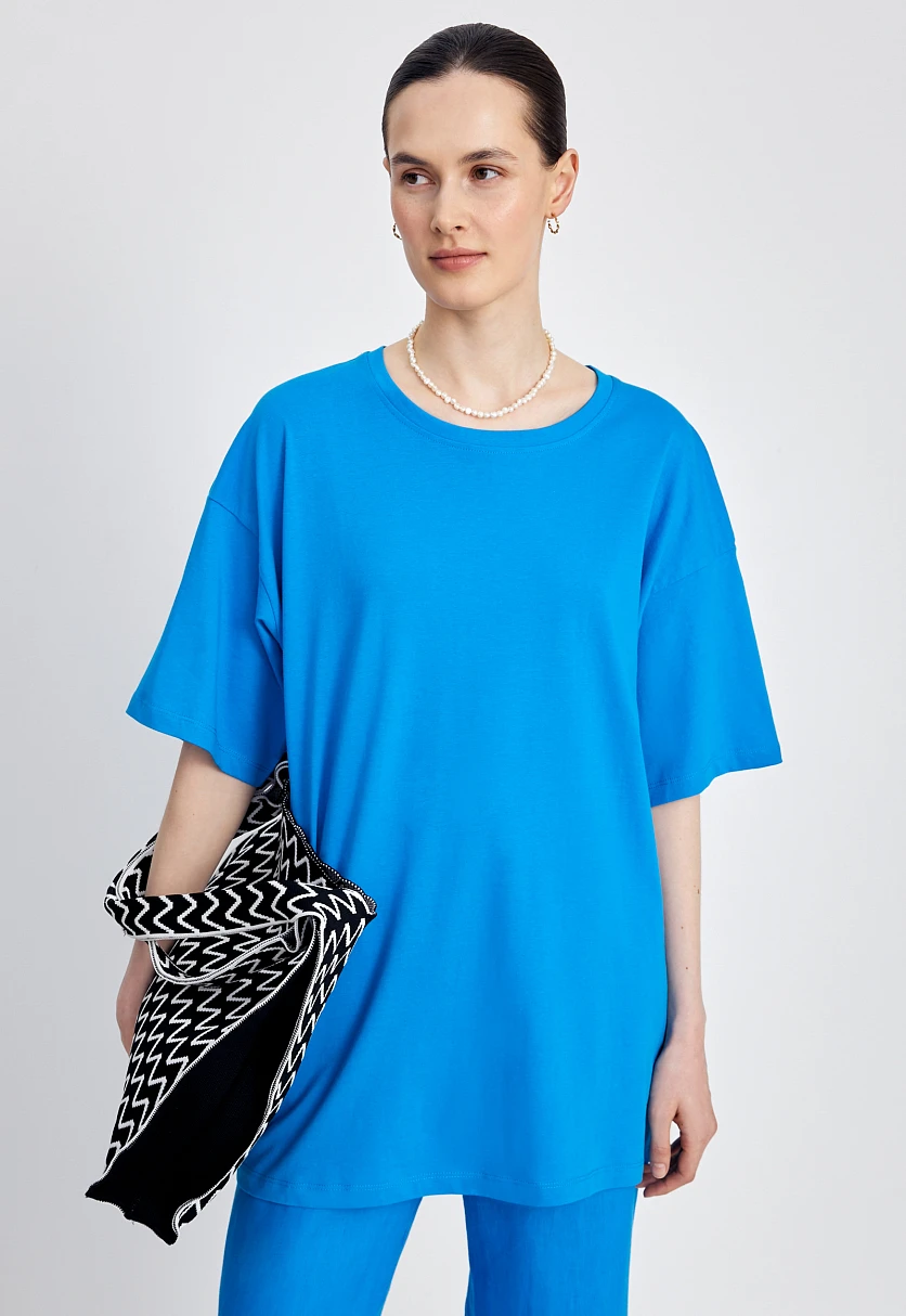 Футболка oversize силуэта, Модель BAS-100107, Фото №1