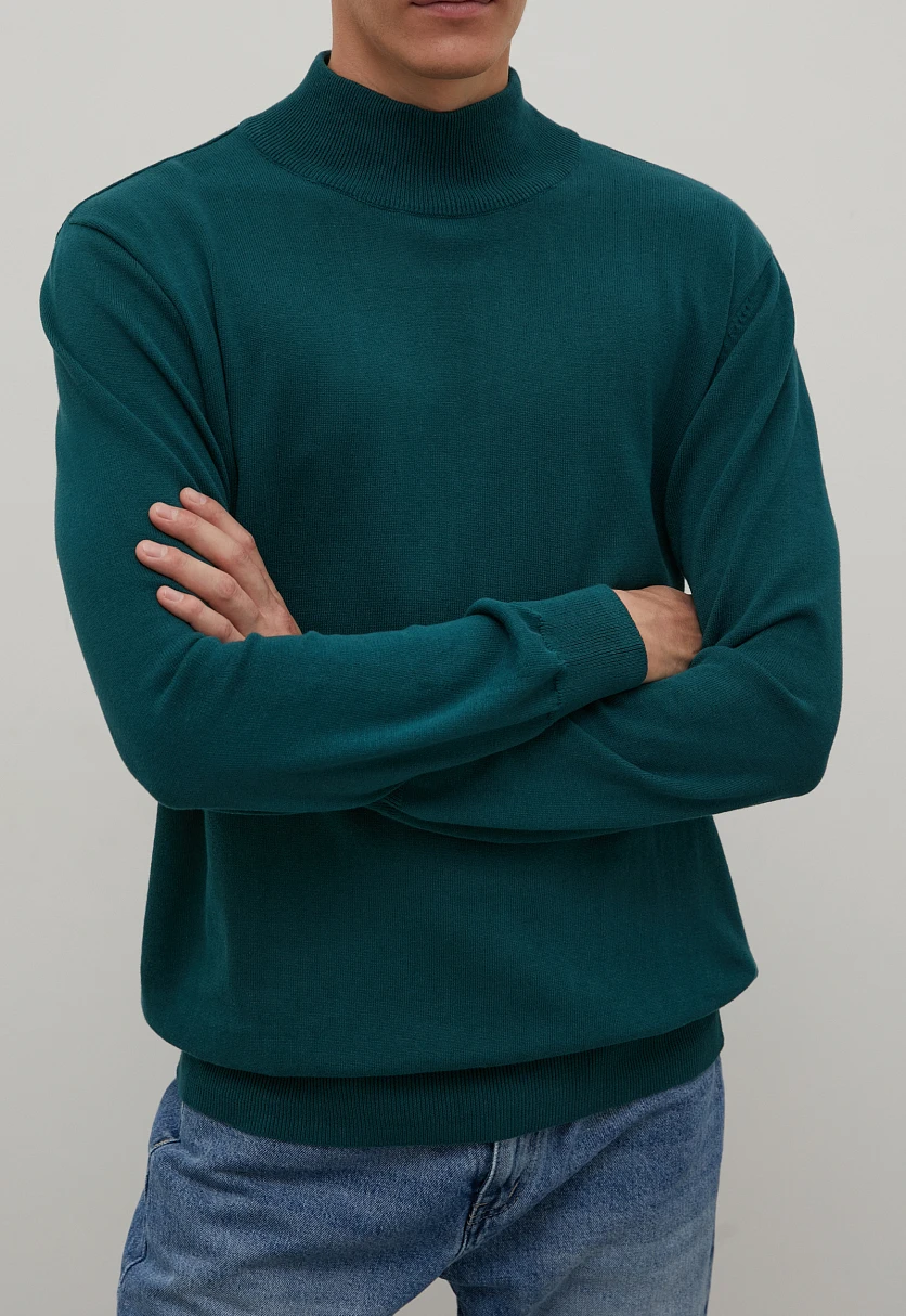 Джемпер прямого силуэта из хлопка, Модель BAS-20107, Фото №3