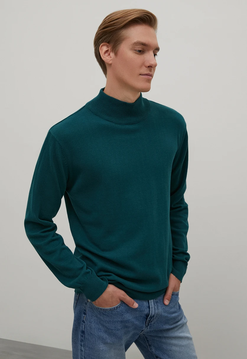 Джемпер прямого силуэта из хлопка, Модель BAS-20107, Фото №4