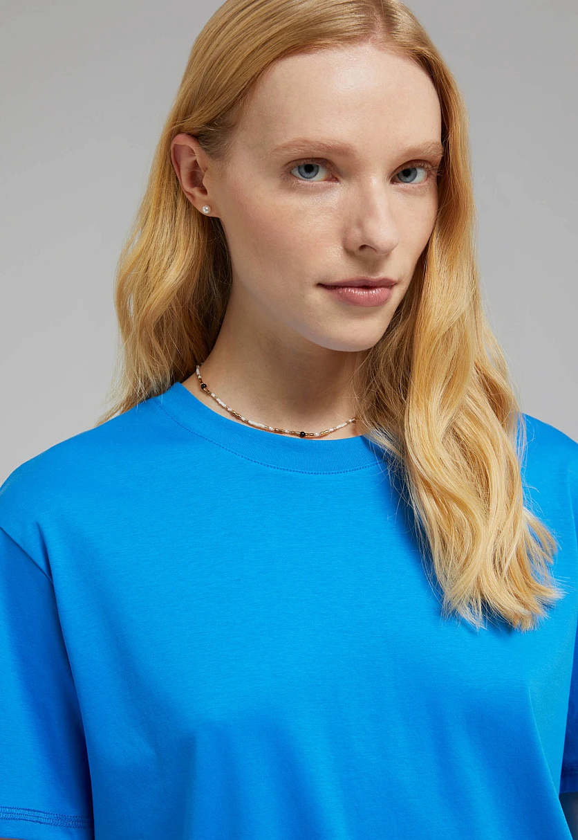 Футболка из мерсеризованного хлопка, Модель BAS-100161, Фото №5