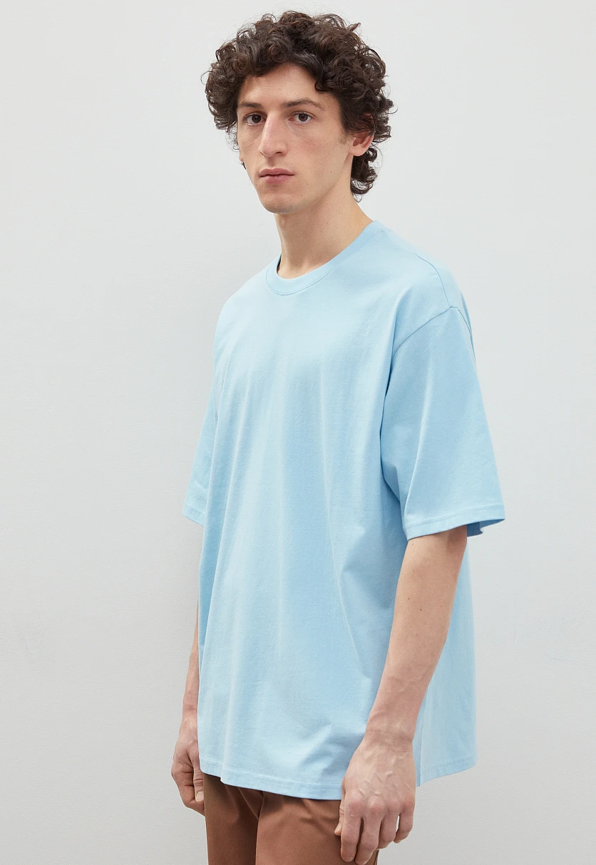 Футболка oversize силуэта из хлопка, Модель BAS-20076, Фото №4