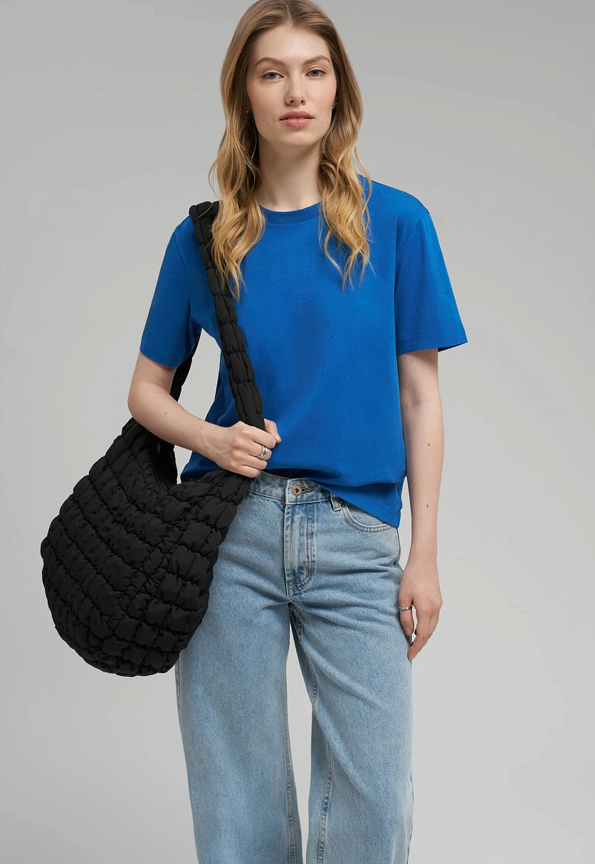 Удлиненная футболка прямого кроя, Модель BAS-100193, Фото №6