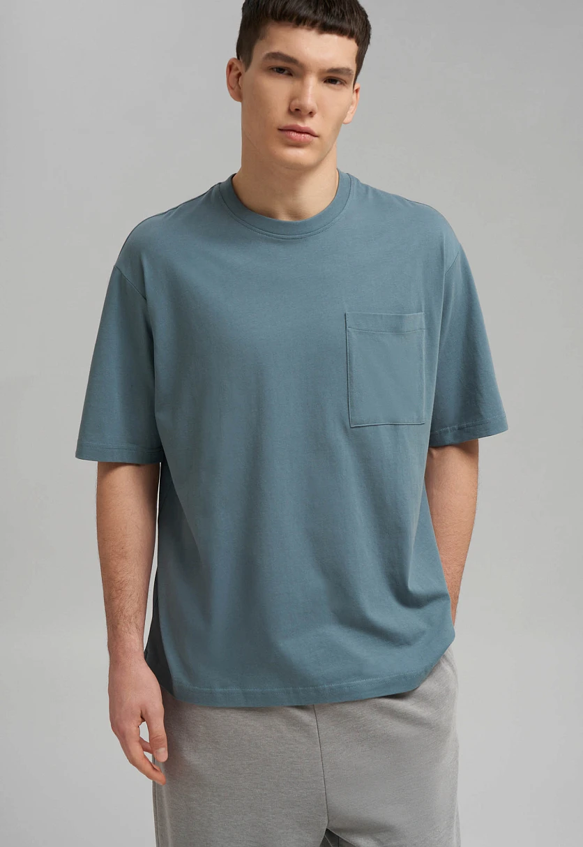 Футболка объемного кроя из джерси, Модель BAS-200161, Фото №6