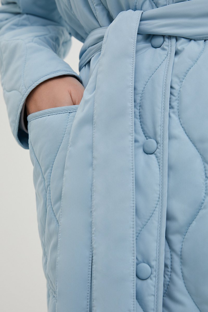Куртка утепленная с поясом, Модель BAS-100117, Фото №6