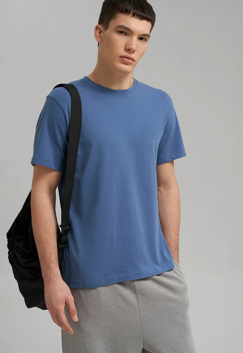 Футболка облегающего кроя из джерси, Модель BAS-200162, Фото №5