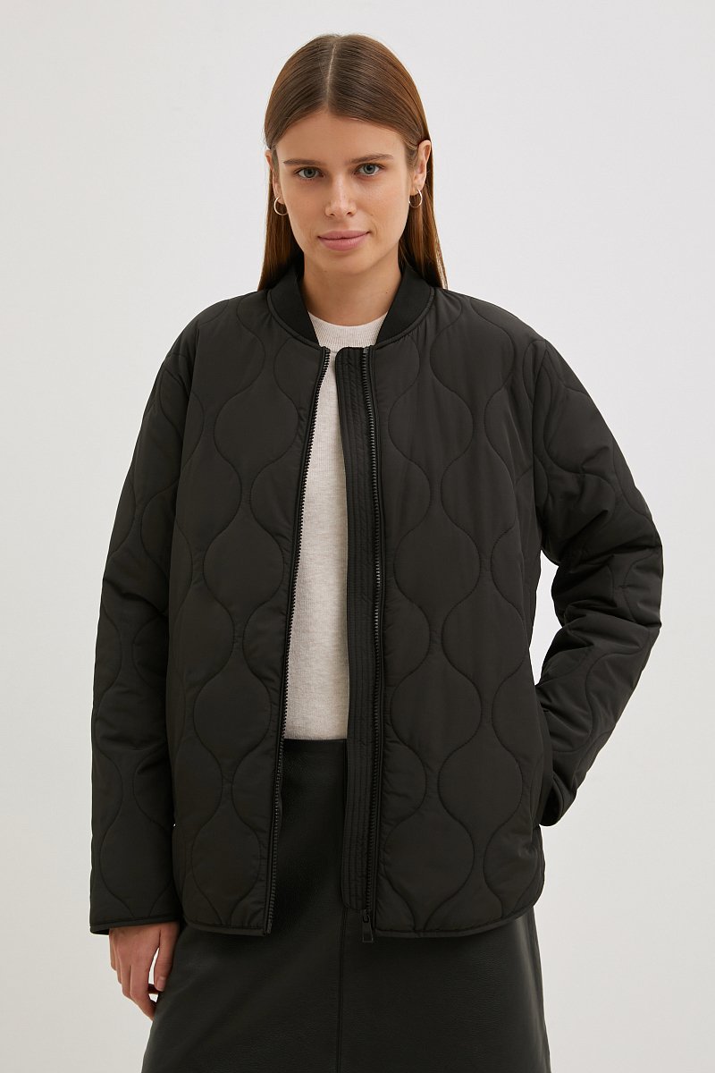 Куртка утепленная с воротником-стойкой, Модель BAS-100119, Фото №1