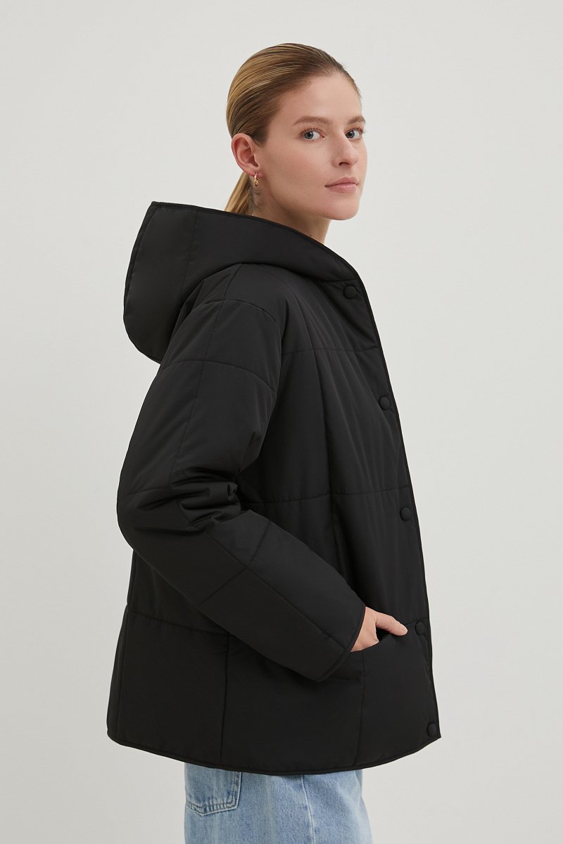 Стеганая куртка с капюшоном, Модель BAS-10090, Фото №4