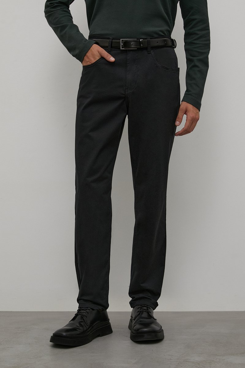Прямые брюки из хлопка, Модель BAS-20065, Фото №2