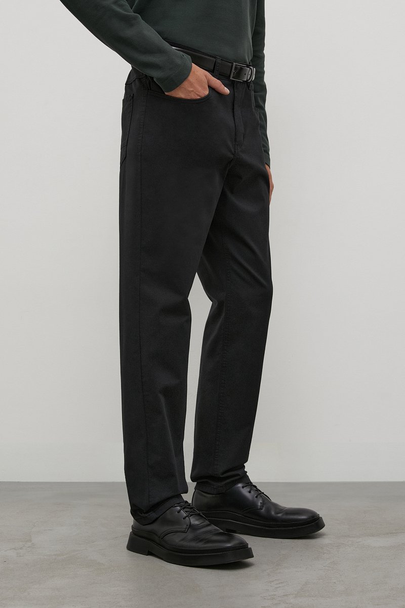 Прямые брюки из хлопка, Модель BAS-20065, Фото №4