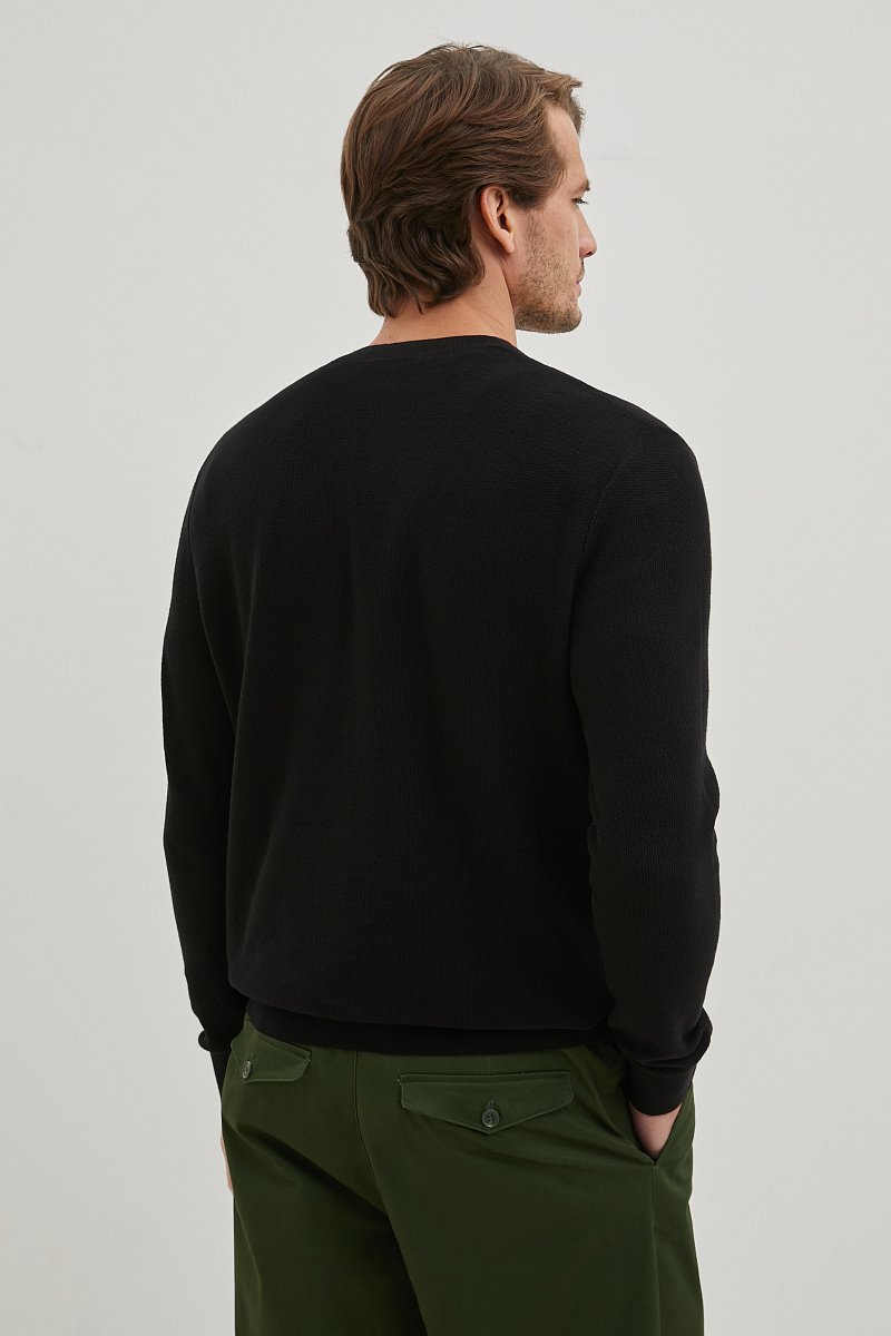 Джемпер широкого кроя из хлопка, Модель BAS-20123, Фото №5