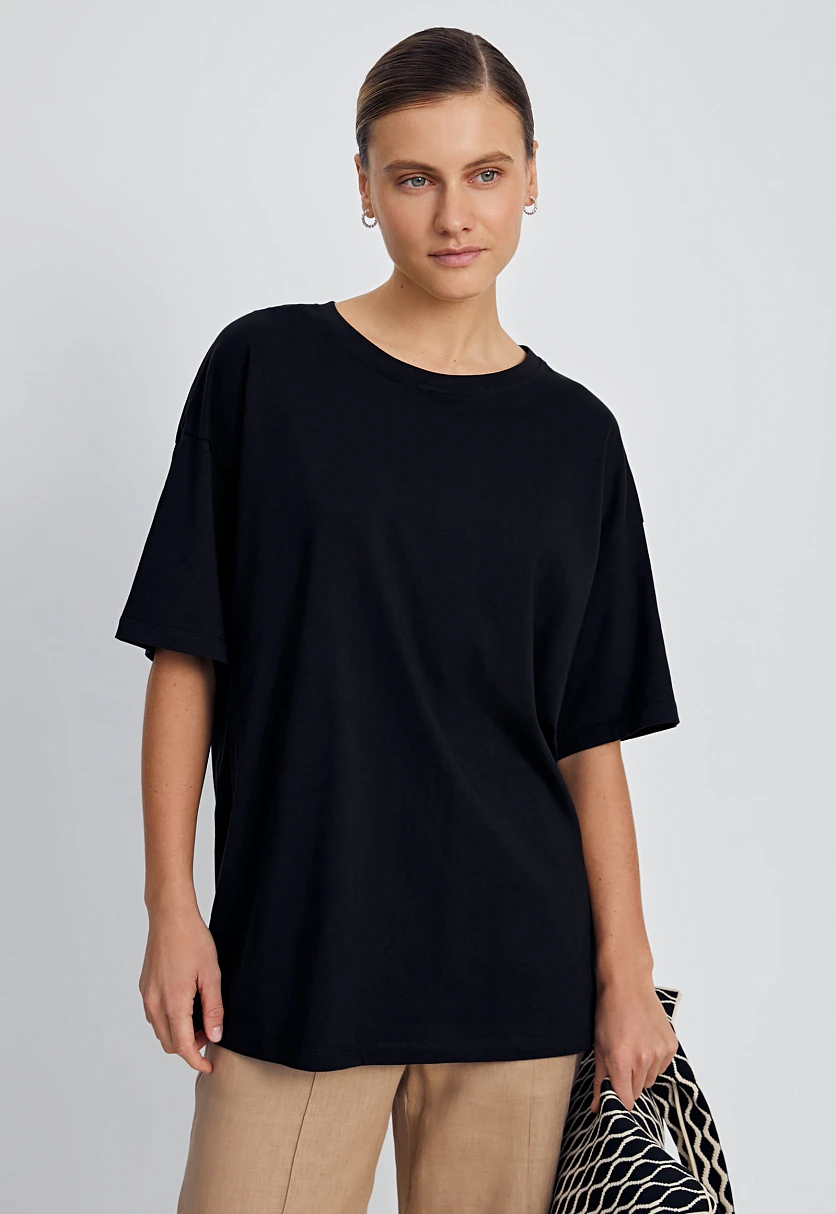 Футболка oversize силуэта, Модель BAS-100107, Фото №1