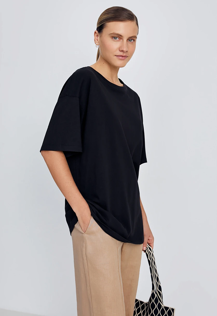 Футболка oversize силуэта, Модель BAS-100107, Фото №4