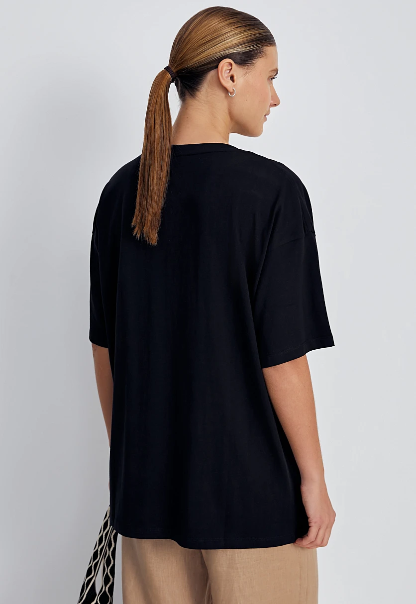 Футболка oversize силуэта, Модель BAS-100107, Фото №5