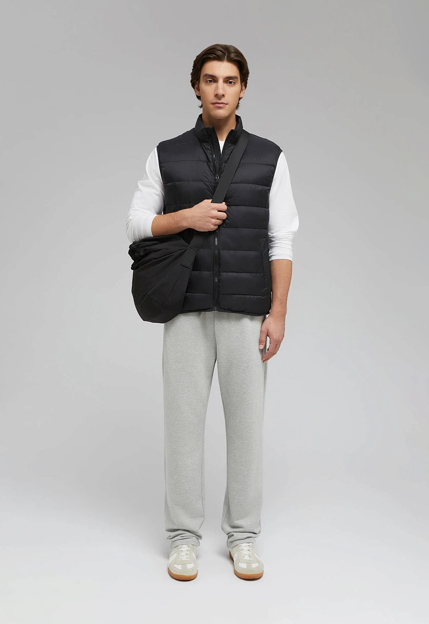 Стеганый пуховый жилет, Модель BAS-20053, Фото №1