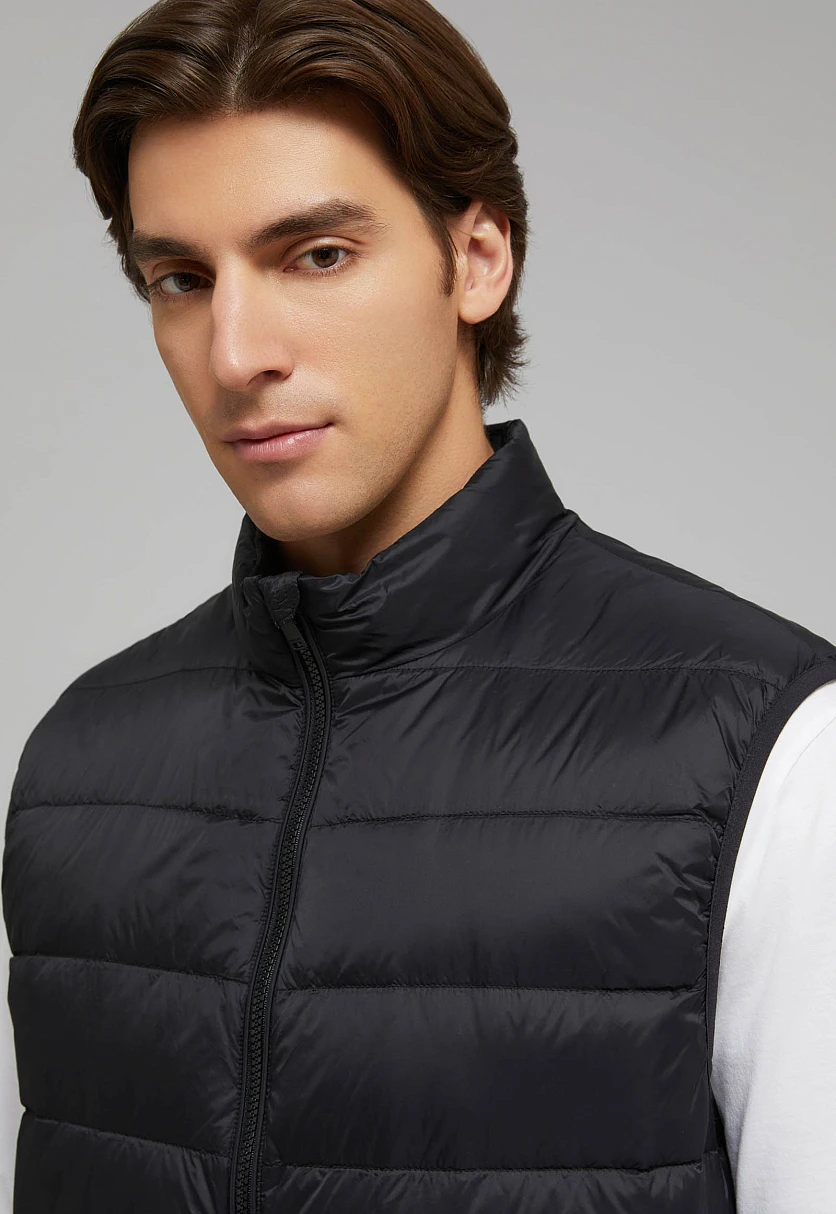 Стеганый пуховый жилет, Модель BAS-20053, Фото №9