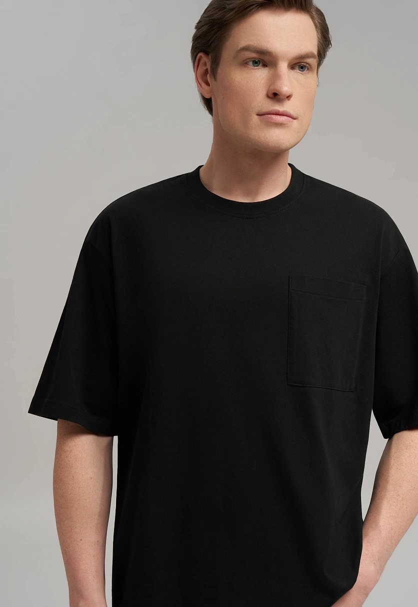 Футболка объемного кроя из джерси, Модель BAS-200161, Фото №6