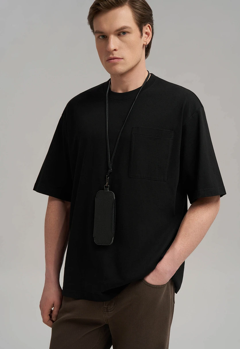 Футболка объемного кроя из джерси, Модель BAS-200161, Фото №5