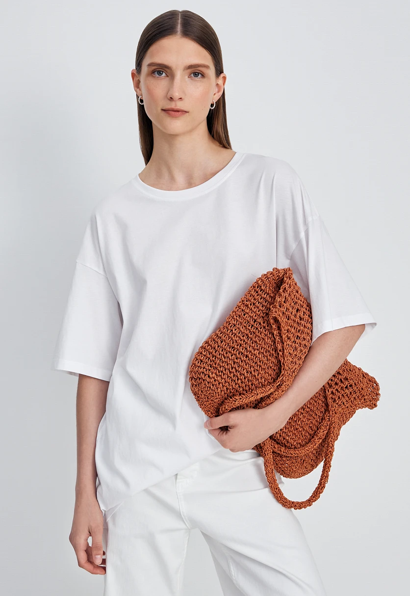 Футболка oversize силуэта, Модель BAS-100107, Фото №1