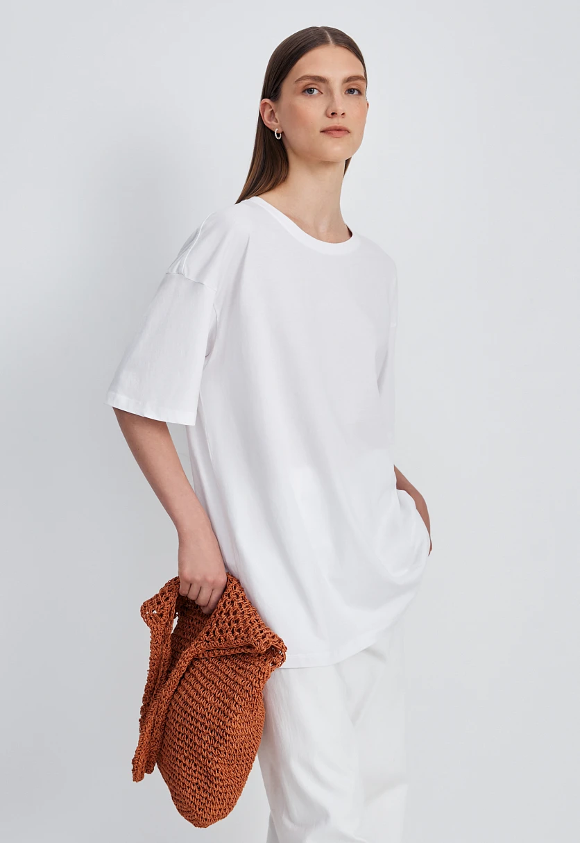 Футболка oversize силуэта, Модель BAS-100107, Фото №4