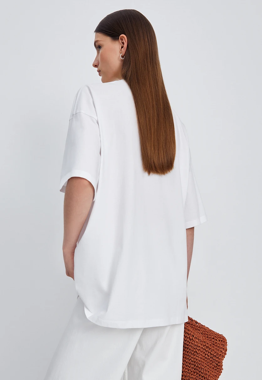Футболка oversize силуэта, Модель BAS-100107, Фото №5