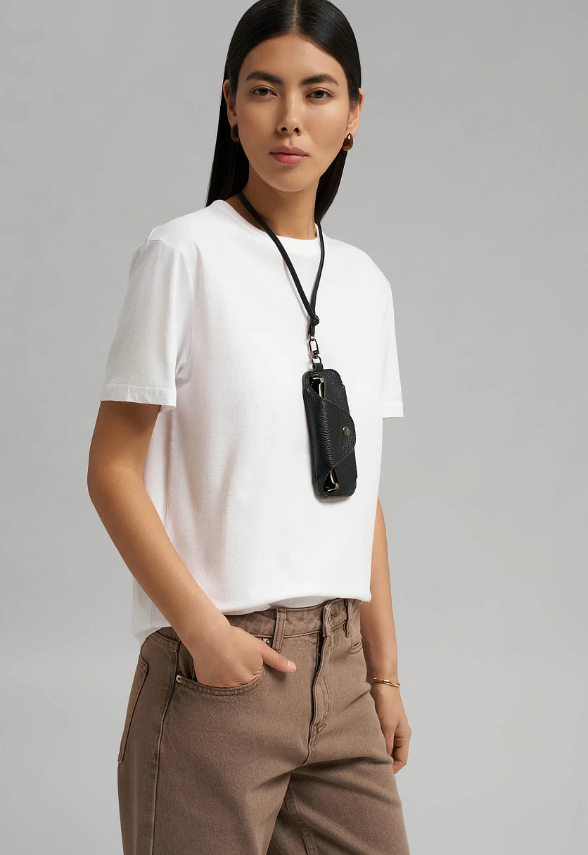 Футболка свободного кроя из хлопкового джерси, Модель BAS-100192, Фото №6