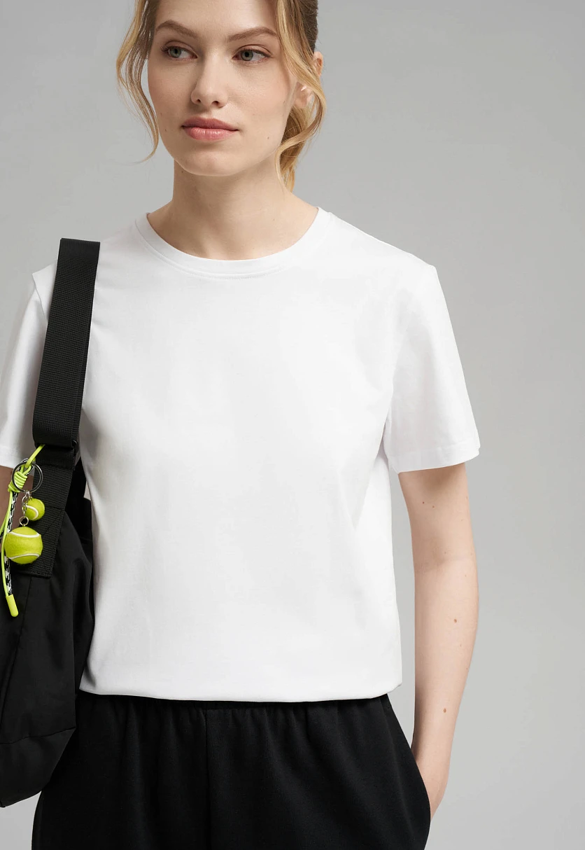 Футболка прямого кроя с эффектом варки, Модель BAS-100194, Фото №5