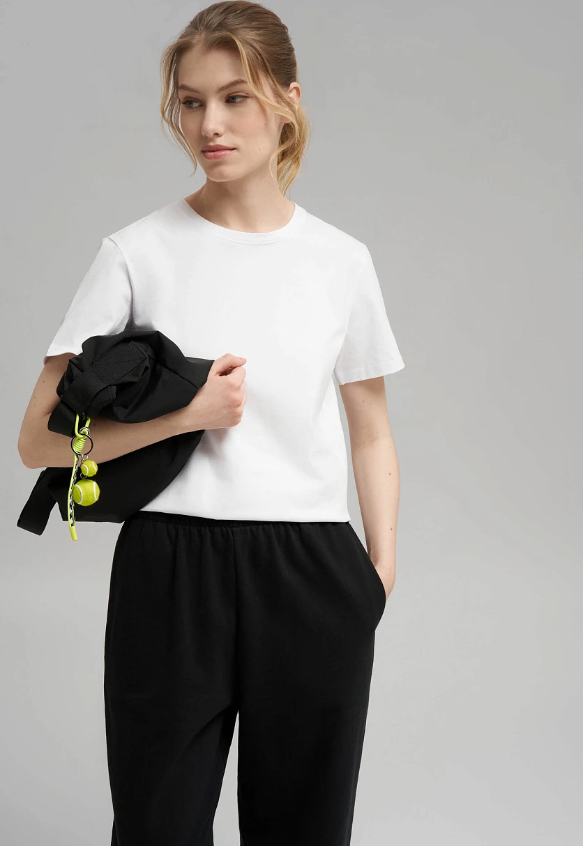 Футболка прямого кроя с эффектом варки, Модель BAS-100194, Фото №6