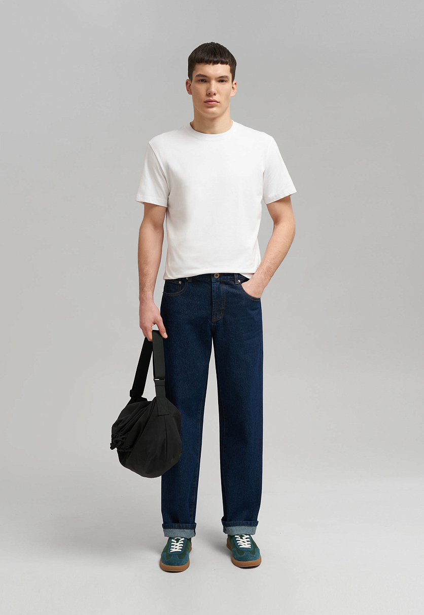 Футболка облегающего кроя из джерси